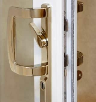 compressed patio door lock